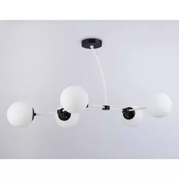 Светильник подвесной Ambrella light, Modern, TR2546, 5хE27, цвет белый, чёрный