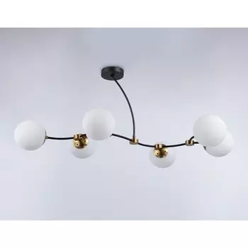 Светильник подвесной Ambrella light, Modern, TR2555, 6хE27, цвет чёрный, бронза
