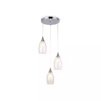Светильник подвесной Ambrella light, Traditional, TR3548, 3хE14, цвет хром