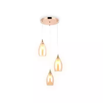 Светильник подвесной Ambrella light, Traditional, TR3549, 3хE14, цвет золото