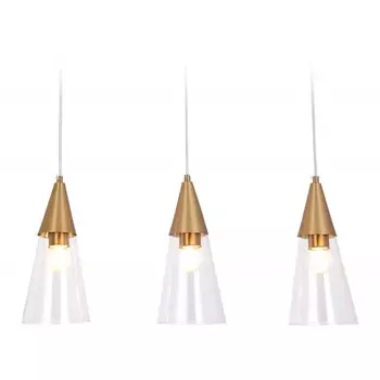 Светильник подвесной Ambrella light, Traditional, TR3669, 3хE14, цвет латунь