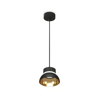 Светильник подвесной Ambrella light, XP8111051, GX53 LED 12 Вт, цвет чёрный песок, золото жёлтое, прозрачный