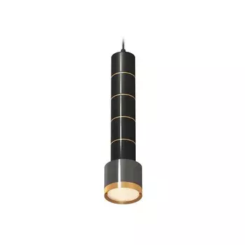 Светильник подвесной Ambrella light, XP8115010, GX53 LED 12 Вт, цвет чёрный хром, золото жёлтое