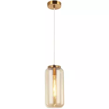 Светильник подвесной Bauers 1xE27 40Вт, размер 14x14x37-150 см, цвет бронза