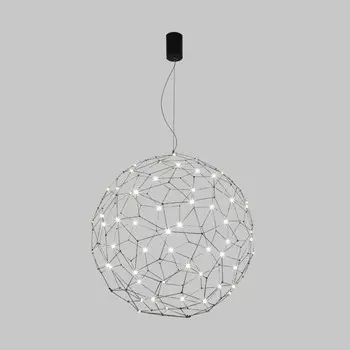 Светильник подвесной Bogate's Alioth 453/1, LED, 30 Вт, 4000К, 2403Лм, 800х800 мм, цвет чёрный жемчуг