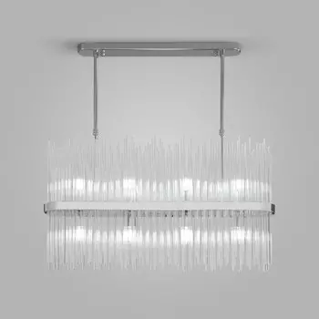 Светильник подвесной Bogate's Allure 485/8, E14, 8х60Вт, 800х170 мм, цвет хром