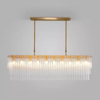 Светильник подвесной Bogate's Allure 488/10, E14, 10х60Вт, 1200х170х940 мм, цвет латунь