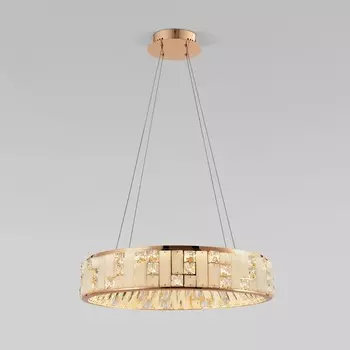 Светильник подвесной Bogate's Cliff 90373/1, LED, 83 Вт, 3000/4000/6000К, 5254Лм, 580х580 мм, цвет золото