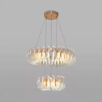 Светильник подвесной Bogate's Farfalla 90374/2, LED, 63 Вт, 4000К, 4275Лм, 620х620 мм, цвет золото