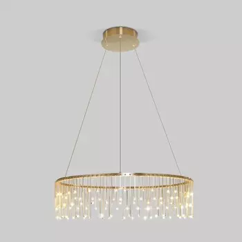 Светильник подвесной Bogate's Firefly 454/1, LED, 36 Вт, 3000К, 2965Лм, 650х650 мм, цвет латунь