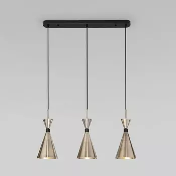 Светильник подвесной Bogate's Glustin 316/3, E14, 3х60Вт, 650х650х1200 мм, цвет латунь, чёрный