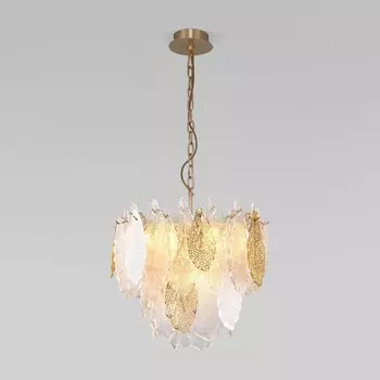 Светильник подвесной Bogate's Leaf 369/8, E14, 8х40Вт, 500х500 мм, цвет золото