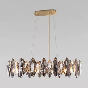 Светильник подвесной Bogate's Onyx 372/8, E14, 8х40Вт, 800х400 мм, цвет золото