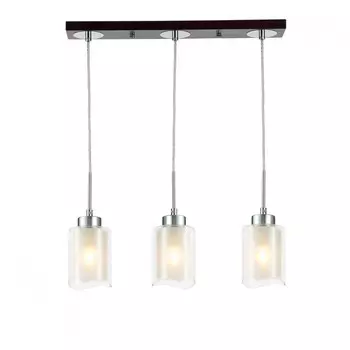 Светильник подвесной Citilux «Фортуна» CL156232, 52х11х45 см, 3х75Вт, E27, цвет серый