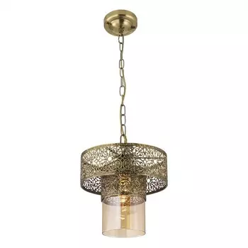 Светильник подвесной Citilux «Эмир» CL467133, 24х24х34,5 см, 1х75Вт, E27, цвет коричневый