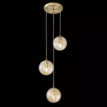 Светильник подвесной Citilux «Томми» CL102033, 33х33х35 см, 3х40Вт, E14, цвет коричневый