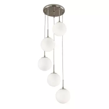 Светильник подвесной Citilux «Томми» CL102054, 36х36х56 см, 5х40Вт, E14, цвет серый