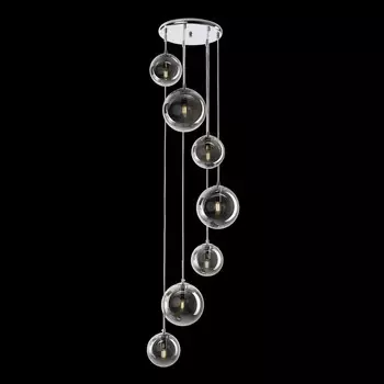 Светильник подвесной Citilux «Томми» CL102070, 42х42х140 см, 7х40Вт, E14, цвет серый