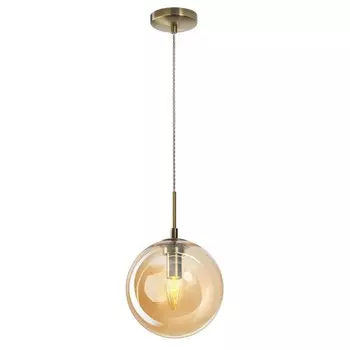 Светильник подвесной Citilux «Томми» CL102623, 20х20х34 см, 1х40Вт, E14, цвет коричневый