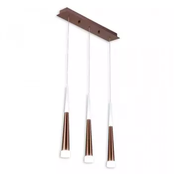 Светильник подвесной Citilux «Вегас» CL227033, 55х9х50 см, 3х7Вт, LED, цвет коричневый