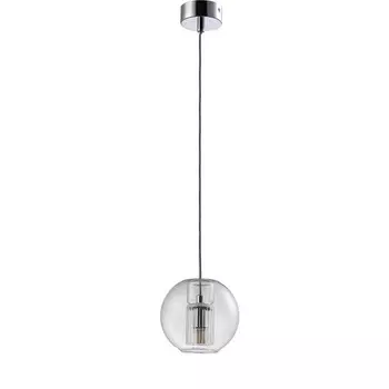 Светильник подвесной Crystal Lux, Beleza 0231/201, G9, 1х5 Вт, 12,5х14х14 см, цвет хром