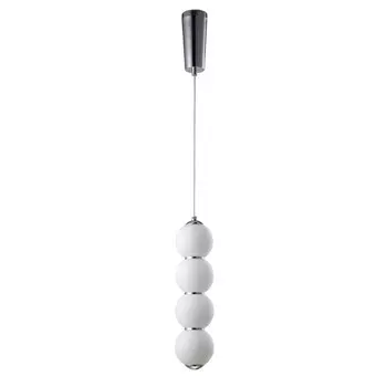 Светильник подвесной Crystal Lux, Desi 0470/204, LED, 1х12 Вт, 40х10х10 см, цвет хром