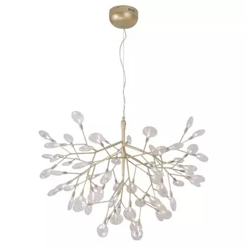 Светильник подвесной Crystal Lux, Evita 1692/263, G4, 63х1 Вт, 72х98х98 см, цвет золотой