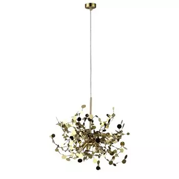 Светильник подвесной Crystal Lux, Garden 1860/203, G9, 3х8 Вт, 40х40х40 см, цвет золотой