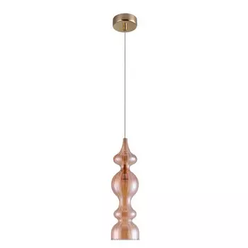 Светильник подвесной Crystal Lux, Iris 2070/201, E14, 1х60 Вт, 47х13х13 см, цвет золотой