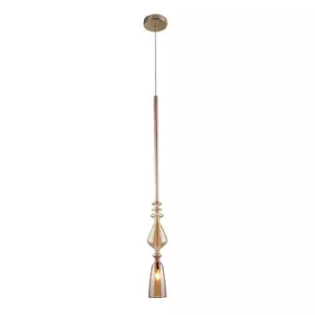 Светильник подвесной Crystal Lux, Lux new 2261/211, G9, 1х60 Вт, 75х6,5х6,5 см, цвет золотой