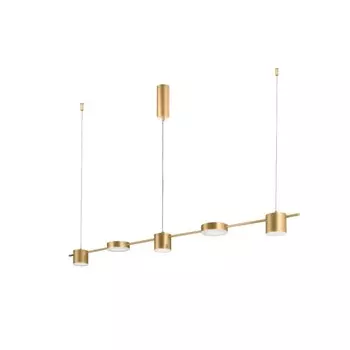 Светильник подвесной Crystal Lux, Tristan 3691/205, LED, 3х6 Вт, 8,5х120х7 см, цвет золотой