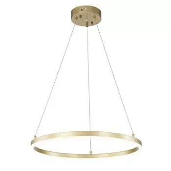 Светильник подвесной Escada, 10254/1LED Gold APP. 1х43Вт, LED, 3136Лм, 3000/4000/6500К, 500х500х360/1200 мм, цвет золотой