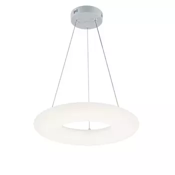 Светильник подвесной Escada, 10258/1LED. 1х30Вт, LED, 2106Лм, 3000-6500К, 450х450х130/1200 мм, цвет белый