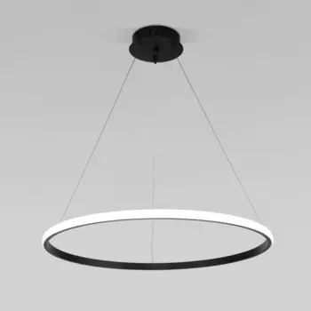 Светильник подвесной Eurosvet Collars 90264/1, LED, 50 Вт, 3300/4200/6500К, 3700Лм, 600х600 мм, пульт ДУ, цвет чёрный