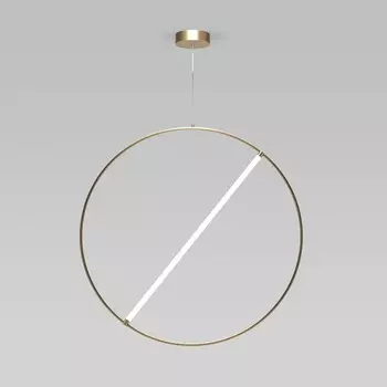 Светильник подвесной Eurosvet Element 90283/1, LED, 14 Вт, 3300/4200/6500К, 686Лм, 810х810х1200 мм, пульт ДУ, цвет бронза