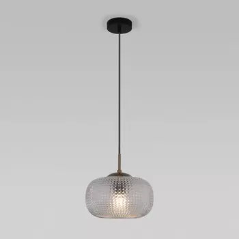 Светильник подвесной Eurosvet Gem 50262/1, E27, 1х60Вт, 250х250 мм, цвет чёрный, прозрачный