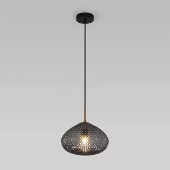 Светильник подвесной Eurosvet Gem 50263/1, E27, 1х60Вт, 250х250 мм, цвет чёрный, тёмно-серый