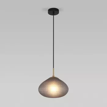 Светильник подвесной Eurosvet Gem 50263/1, E27, 1х60Вт, 250х250 мм, цвет чёрный, серый