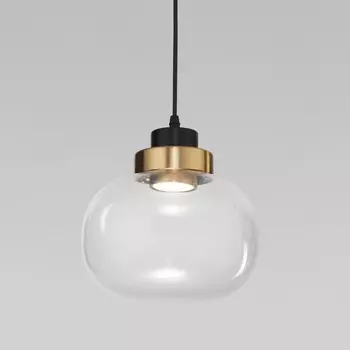 Светильник подвесной Eurosvet Jeffry 50241/1 LED, 5 Вт, 4200К, 476Лм, 220х220 мм, цвет бронза