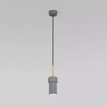 Светильник подвесной Eurosvet Pebble 50264/1, GU10, 1х50Вт, 85х85 мм, цвет серый
