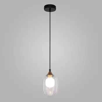 Светильник подвесной Eurosvet Spritz 70216/1, G9, 1х25Вт, 130х130х960 мм, цвет латунь, чёрный
