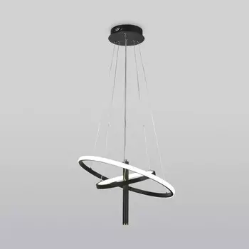 Светильник подвесной Eurosvet Stroke 90270/1, LED, 53 Вт, 4200К, 1400Лм, 500х500 мм, цвет чёрный