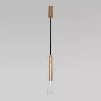 Светильник подвесной Eurosvet Swan 50253/1 LED, 12 Вт, 4000К, 1018Лм, 460х80 мм, цвет латунь