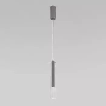 Светильник подвесной Eurosvet Swan 50254/1 LED, 5 Вт, 4000К, 355Лм, 360х60 мм, цвет серый