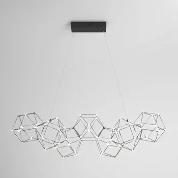 Светильник подвесной Eurosvet Uma 90168/7, LED, 35 Вт, 4000К, 1974Лм, 945х325 мм, цвет чёрный жемчуг