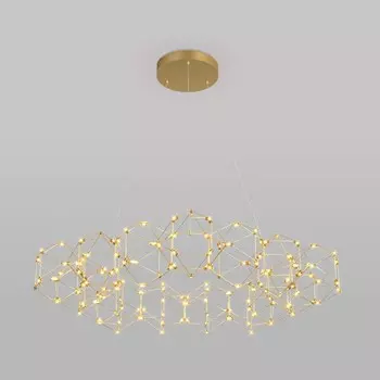 Светильник подвесной Eurosvet Uma 90169/15, LED, 69 Вт, 3000К, 4530Лм, 1060х1060 мм, цвет медь