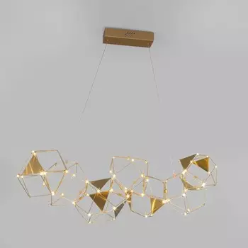Светильник подвесной Eurosvet Uma 90368/7, LED, 34 Вт, 3000К, 2979Лм, 950х310 мм, цвет медь