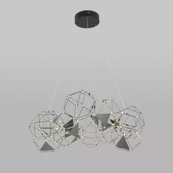 Светильник подвесной Eurosvet Uma 90369/12, LED, 55 Вт, 4000К, 5173Лм, 930х850 мм, цвет чёрный жемчуг