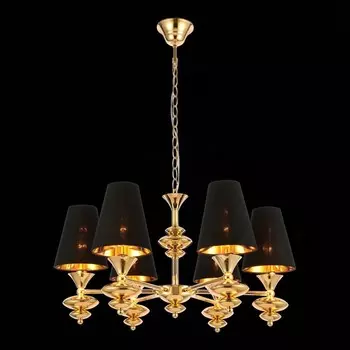 Светильник подвесной Evoluce. SL1137.203.06. Rionfo. 6х40 Вт, E14, 67х67х36,3 см, цвет французское золото