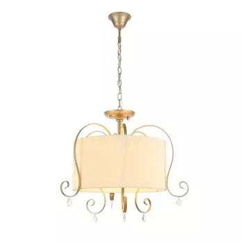 Светильник подвесной Evoluce. SL177.213.03. Azzurro. 3х40 Вт, E14, 62,8х62,8х50,7 см, цвет золотистый